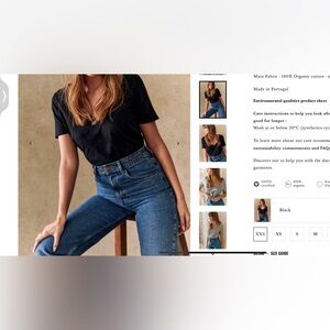 SÉZANE Malcom Tee Shirt medium black